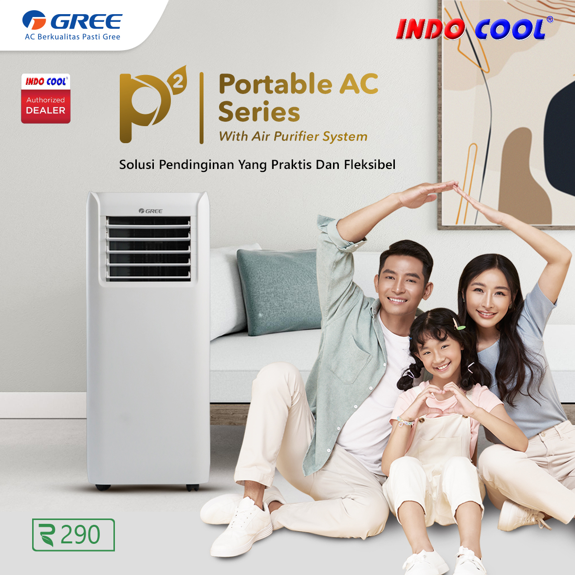 AC GREE PORTABLE 1/2PK GPC-05P2